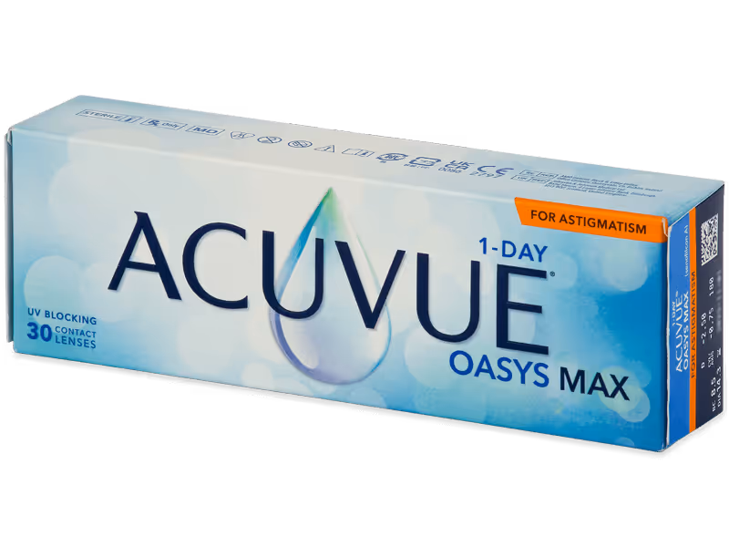 Lenti a contatto quindicinali ACUVUE OASYS MAX 1-DAY for ASTIGMATISM 30 lenti di Johnson & Johnson
